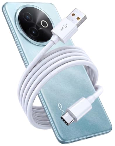 Image of 44W USB Type C Flash Mobile Data Cable | Compatible For Vivo V30 /V29 /V28 /V27 /V25 /V23e /V23 pro /V21 5G X50 X50 Pro X60 X60 Pro Y53s Y73| High-Speed Sync & Stable Power Output | Original Fast Charging