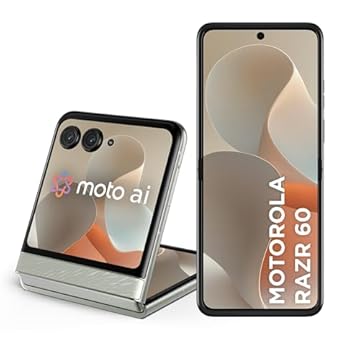 Smartphone Motorola Razr 60-256GB 24GB (12GB RAM+12GB Ram Boost) Tela dobrável 6,9" pOLED e externa 3,6” Moto AI camera IP48 - Branco