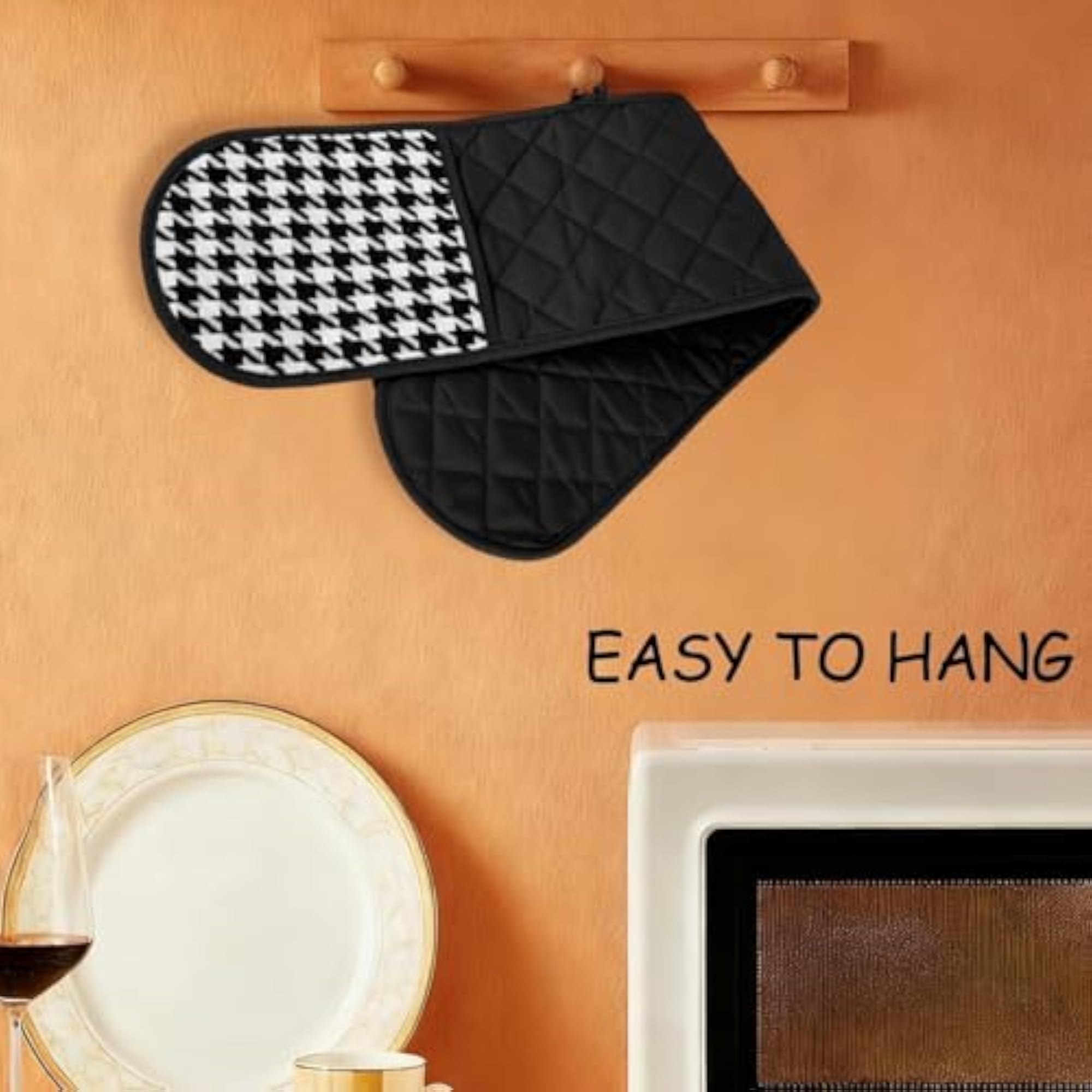 Heat Resistant Gloves, Oven Mitts for Kitchen Cooking