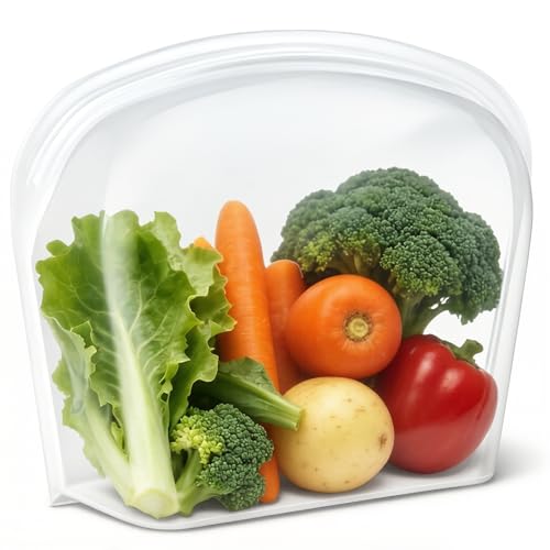 HE-SANQI Reusable Silicone Food Storage Bag Extra Large 124oz