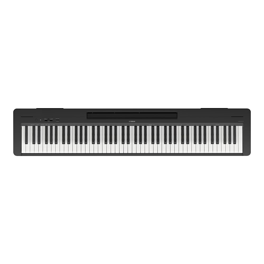 Piano Digital P 145B Preto 88 Teclas Sensitivas Com Fonte e Pedal Yamaha