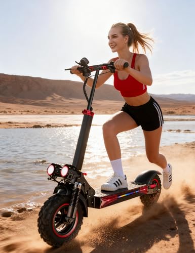 1200W Motor Electric Scooter Adults with Seat, 35 MPH Max