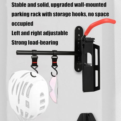 Soporte de pared para bicicleta de interior y garaje con gancho vertical 4