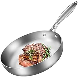 Sartenes Royal Prestige Precio 28cm Sartén de Acero Inoxidable, Sartén para Inducción y todo tipo de Cocinas, Sin revestimiento, apta para Lavavajillas, apto para Horno, sin PFOA