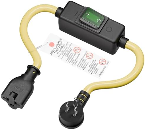 Heavy Duty SJTW 12AWG Outdoor Waterproof Extension Switch Cord, in-Line ...