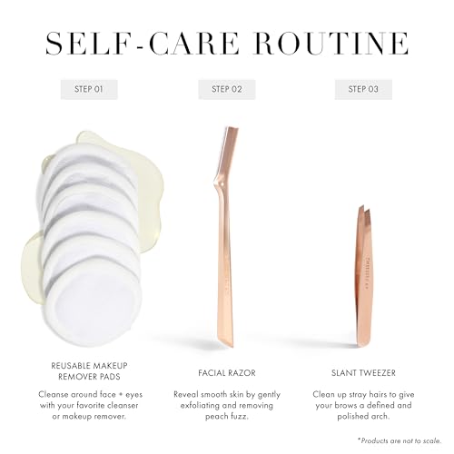 Image of Tweezerman Facial Razor Rose Gold