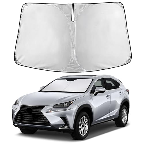 Image of EcoNour Windshield Sunshade Compatible for Lexus NX 2015-2019 2020 2021, Sun Visor for Front Windshield & Window Sun Shade Cover, UV Heat Blocker & Protector, Car Accessories