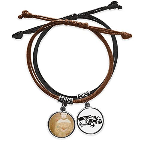 Bracelet papillon peinture chinoise en cuir pour sublimer votre style quotidien