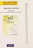Student Access Code Card for Hipaa Privacy: The Privacy Rule and Health Care Practice