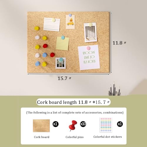 DIY Wooden Pegboard Desk Organizer, Versatile Hanging Storage & Display Panels for Bedroom, Office, Garage - 47.2"x23.6", Stylish Wood Color Solution