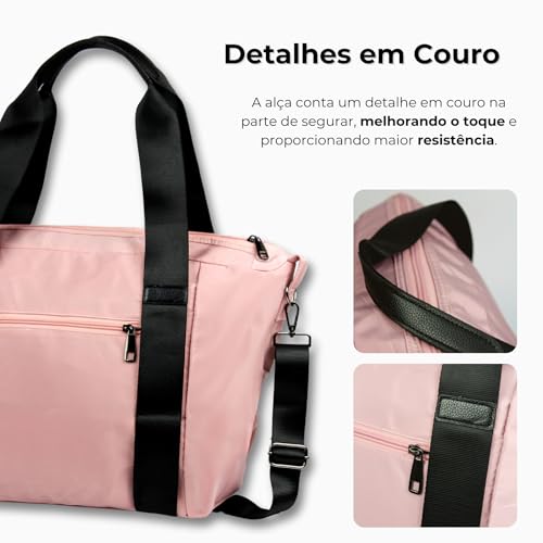 Bolsa de Mão Academia Treino Praia Viagem Transversal Feminina Masculina Unissex Esportiva Bagagem F