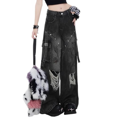 Amazon.com: kakarin choyx Gothic Women's Jeans Fashion Y2K Amazon.com: kakarin choyx Gothic Women's Jeans Fashion Y2K