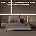 Olaholii 16.4ft COB Led Strip Light with Remote, 6500K Dimmable Bright Daylight White Led COB Strip Light, White Continuous Led Strip Light for Mirror, Stair, Cabinet, Room