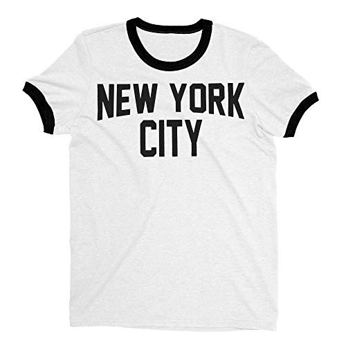 New York City Ringer Tee T-Shirt Retro Style Men's Shirt