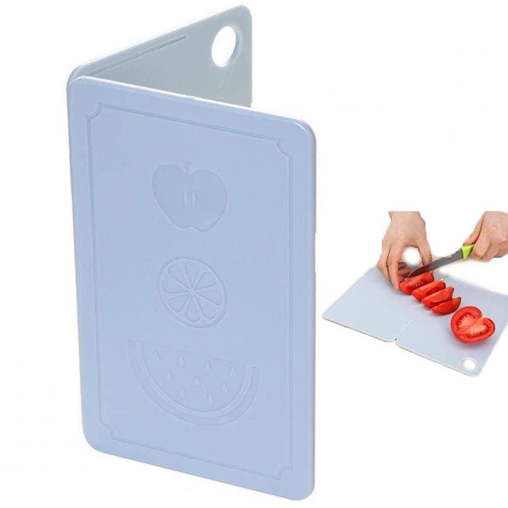 bopely Plastic Cutting Board Foldable Chopping Board Portable Kitchen Prep Mat for Kitchen Picnic
