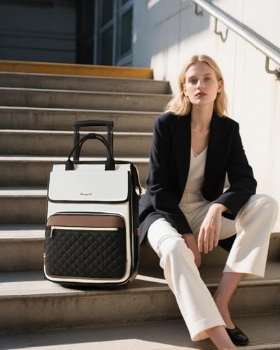 Image of Rolling Backpack for Women, Travel Rolling Laptop Backpack with Wheels
