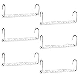 HOUSE DAY 6 Pack Metal Magic Hangers Space Saving Hangers Closet Space Saving Wardrobe Clothing Hanger Oragnizer, Updated Hook Design