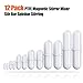 Magnetic Stir Bar PTFE Magnetic Stirrer/Mixer Bar. Spinbar Teflon Octagon Magnetic Stirring Bar, 12 Pcs Set, White