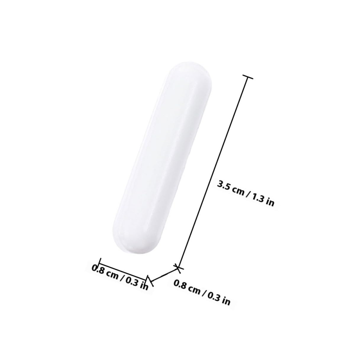 UKCOCO 16 Piezas Varillas Agitadoras Magnéticas de Ptfe 8x35mm para Laboratorio Agitación Magnética Resistente a Altas Temperaturas para Experimentos Científicos