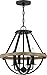 Quoizel BRL2816EK Bartlett Pendant, 4-Light 240 Total Watts, Earth Black