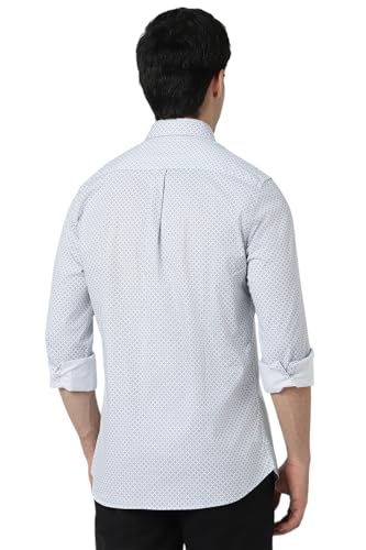 Image of Van Heusen Casual Printed Shirt for Men| Premium Cotton| Full Sleeves| Slim Fit |Breathable Fabric