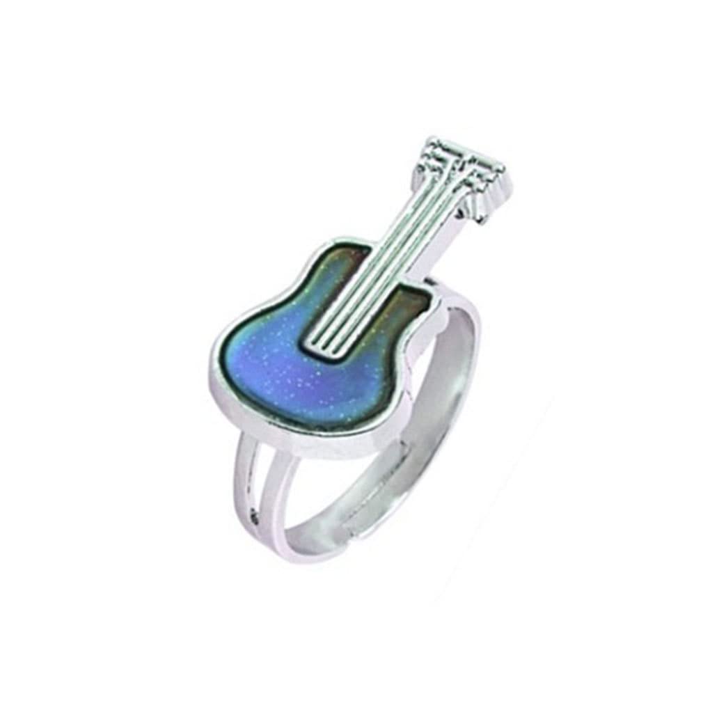 Changement de couleur du cœur Bague d'humeur Émotion Sentiment Température Bagues Collier Femmes | FR