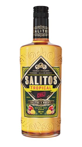 SALITOS Tropical Chili 0,7l - 20% Vol. Premium-Tequila Likör mit exotischer Fruchtnote & Chili-Kick – ideal für Cocktails & Partynächte – Mexikanisches Lebensgefühl in jeder Flasche
