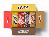 Mixed Chocolate Bars Bulk Box 30 Pieces (1.37kg) – Variety Chocolate Bars Multipack with M&M’s, Snickers, Twix, Bounty & Maltesers, Milk Chocolate Sweets, Chocolate Gift Box, Sharing Snacks