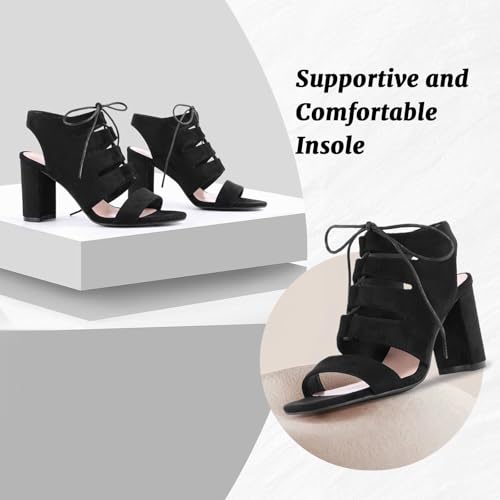 Image of perixir Gold Heels for Women, High Heels with Spiral, 4.17 inch Stiletto Heeled Sandals for Dressy Women, Lace Up Sandals Comfortable Slingback Sandal