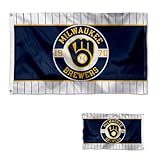 WinCraft Milwaukee Brewers Double Sided Embroidered Flag
