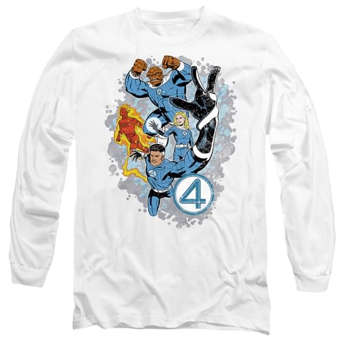 T-shirt Marvel Fantastic Four à manches longues blanc une idée cadeau originale