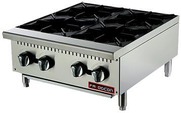 24" Four Burner Commercial HOTPLATE - NAT Natural