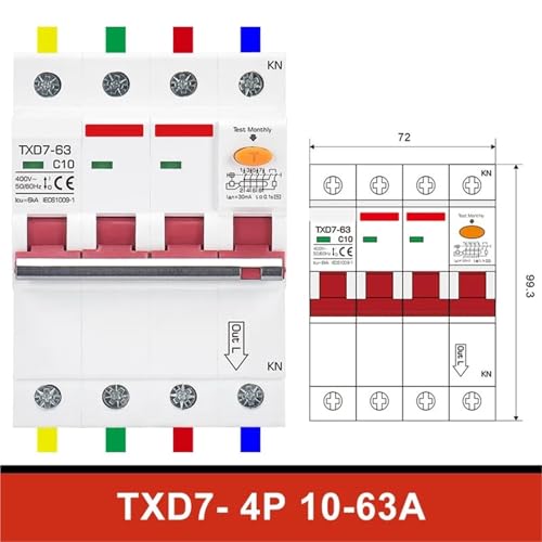 Disjoncteur ELCB 32A pour éviter les chocs électriques et fuites de courant - 4