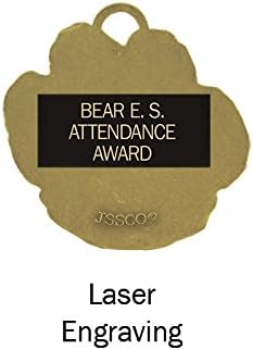 Jones School Supply - Paw Mascot Medal - Set of 25 Gold Paw Medals with Engraving