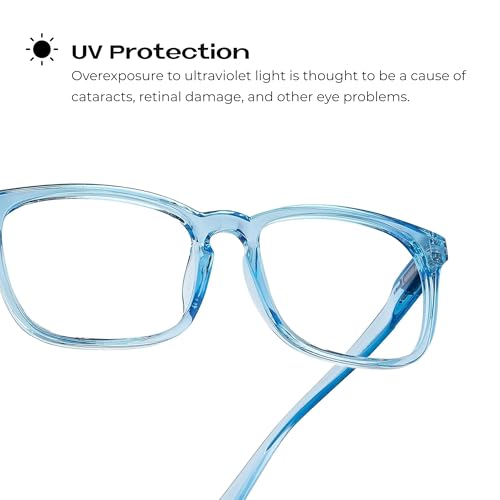 Image of Readerest Blue Light Reading Glasses - Lightweight Computer Glasses w /Spring Hinges - UV Protection, Anti Glare & Eye Strain
