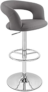 Zuri Furniture Slate Monza Adjustable Height Swivel Armless Bar Stool
