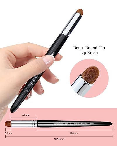 EIGSHOW Lippenpinsel, Rundkopf-Lippenstiftpinsel, Lippenverschmierpinsel für Lippen oder Concealer (L307)