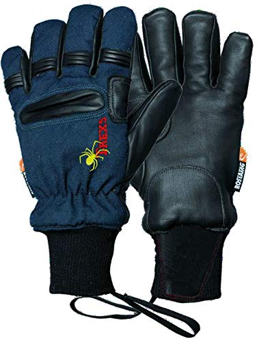 Rostaing Unisex's Trexs Spider Gloves, Navy Blue Back, 11 / XXL