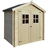 vidaXL Madera Caseta Exteriores Cobertizo Macetero Jardín...