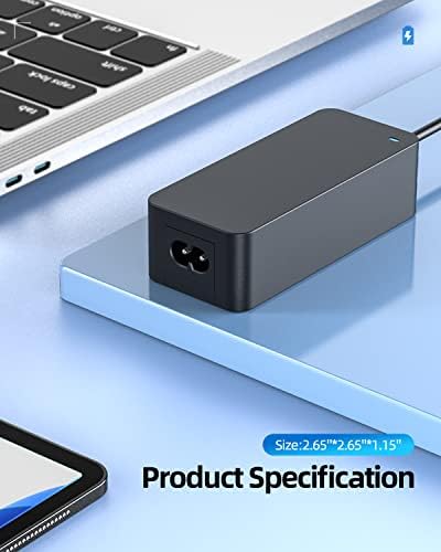 65W AC Charger Fit for Dell Latitude 3510 3410 3500 3400 3301 3490 3590 3390 Laptop Power Supply Adapter Cord