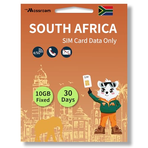 South Africa 3-in-1 SIM Card – Prepaid Data Plan | 10GB Shared Data for 30 Days | High-Speed Internet | Ideal for Travelers