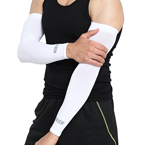 BODYCHI Cooling Compression Seamless Arm Sleeve Support with UV Protection, One Size Fits Most