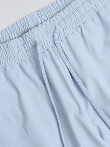 Image of TECHNOSPORT Men's Regular Fit Mid Rise Polyester Solid Cargos for Activewear, Regular Use and Quick Dry