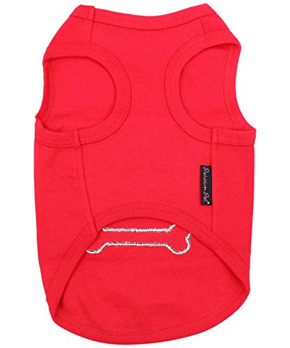 Parisian Pet Funny Cute Dog Cat Pet Shirts Caution Can't Control My Licker, I Work Out, Little Monster, Wtf, Bff, Bling $, Got Treats, Babe Magnet, Little Miss Attitude (Where's The Food, M) #TOP1