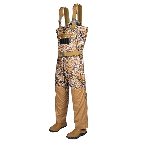 Image of Gator Waders Mens Shield Insulated Chest Duck Hunting Waders with Boots Waterproof Breathable Camo Waders for Hunting
