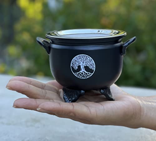 Large Metal Charcoal Incense Burner (Tree Of Life) #TOP3