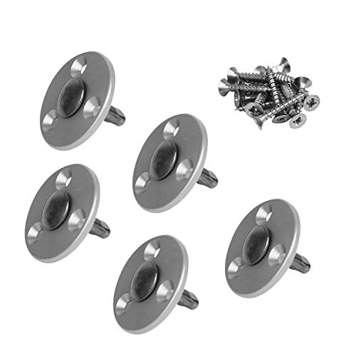 Linxor - Lot de 5 pitons télescopiques en inox pour plage en bois