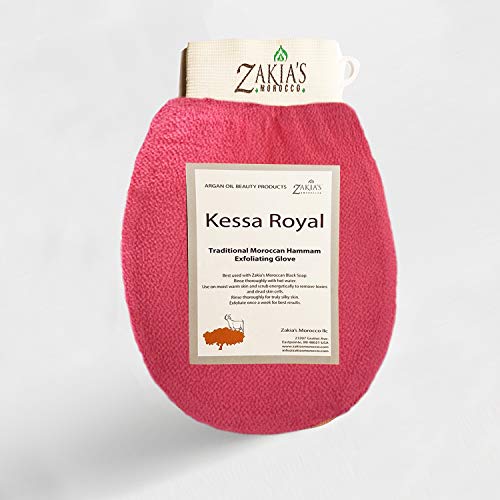 The Original Kessa Hammam Scrubbing Glove - Deep Pink