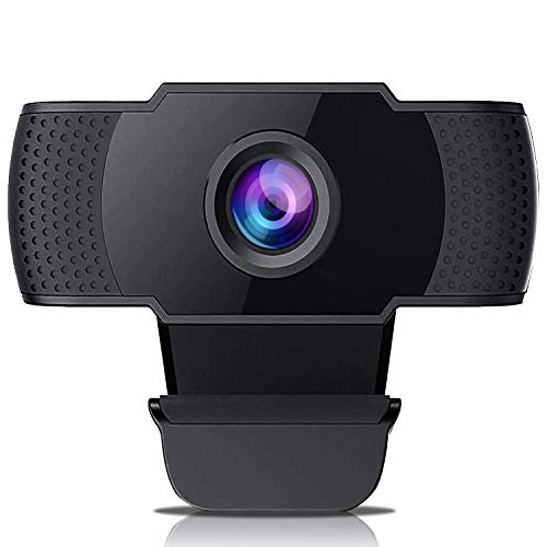 Webcam with Microphone, 1080P Full HD PC Laptop Desktop USB 2.0 Web Camera