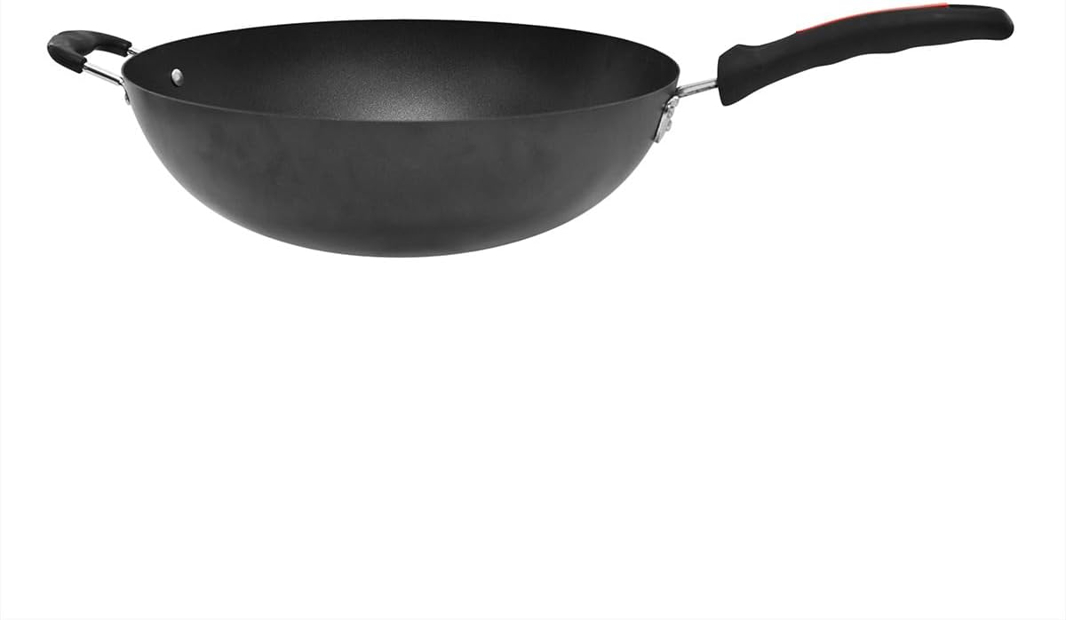 SQ Professional Ultimate Carbon Steel Non Stick Deep Stir Fry Pan for Induction Gas Electric